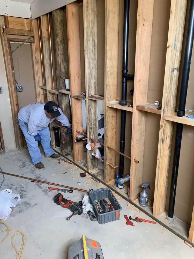 Commercial rough-in plumbing for Trenchless Sewer Repair in Alexandria